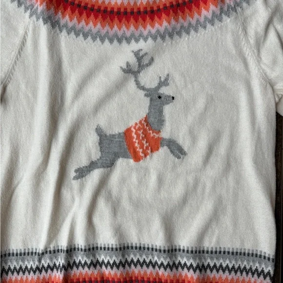 Talbots Reindeer Holiday Christmas Fair Isle Knit Sweater Multicolor Women's S - Picture 12 of 13